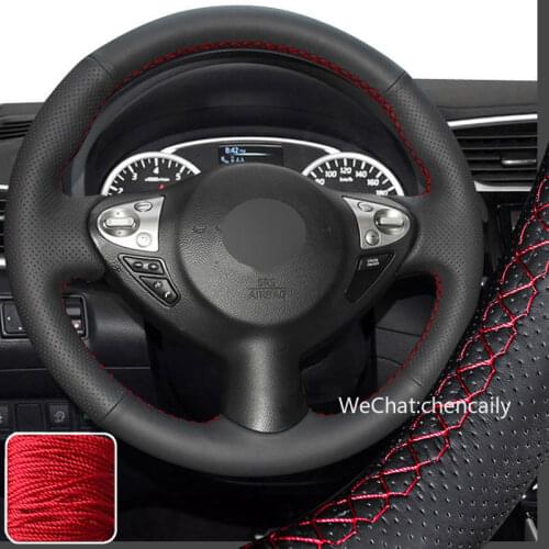 Steering Wheel Wrap For Infiniti FX35 FX50 QX70 Super Soft Non-slip Durable Car Interior