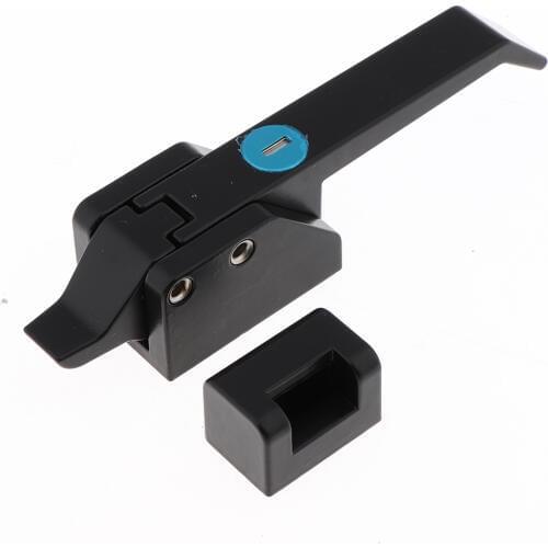 Zinc Alloy Compression Over-Center Lever Latch keyed Lock for Southco A7-10-301-20, Black