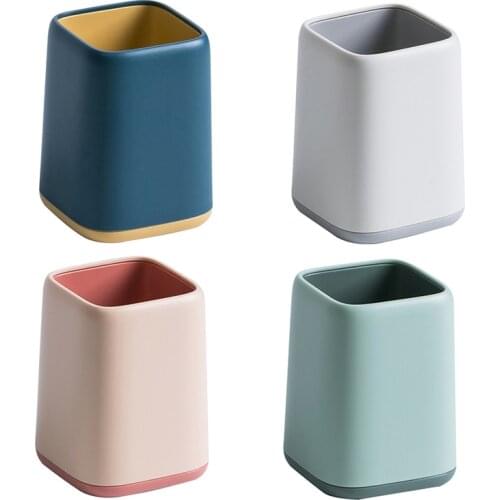 Pen Holder Creative Student Stationery Desktop Desk Multifunction Storage Box PE Pen Container Brush Pot Office Supplies