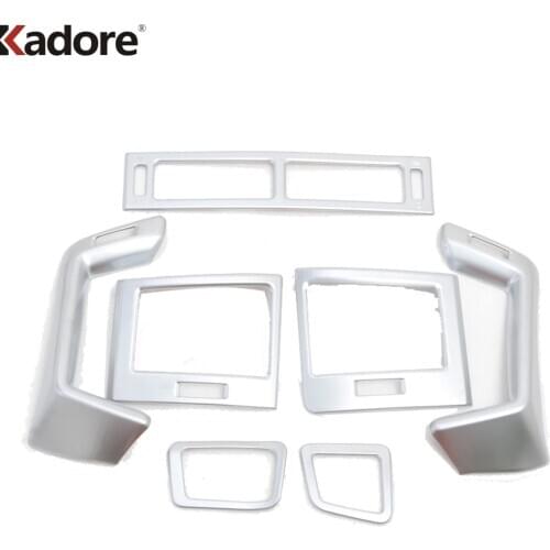 For Toyota Land Cruiser facelift J200 2016 2017 2018 2019 2020 Matte Car Interior Air Vent Outlet Cover Trim AC Frame Trims 7pcs