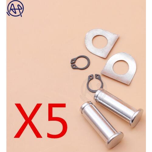 5set Motorcycle Silver Foot Pegs Footrest Mount Kit Pins For Harley Dyna Softail Sportster V Rod Night Rod FLHX