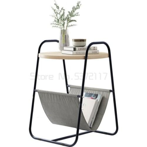 Creative Nordic Metal Round Coffee Table A-Type Storage Rack Tea Fruit Snack Service Plate Tray Home Living Room Bed Sofa Side