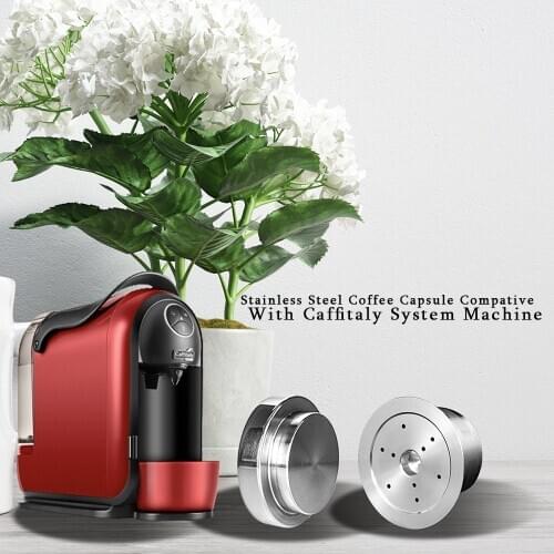 Stainless Steel Caffitaly Coffee Reusable Capsule Wacaco Minipresso CA Maker Refillable Coffee Filter For Tchibo Cafissimo ALDI