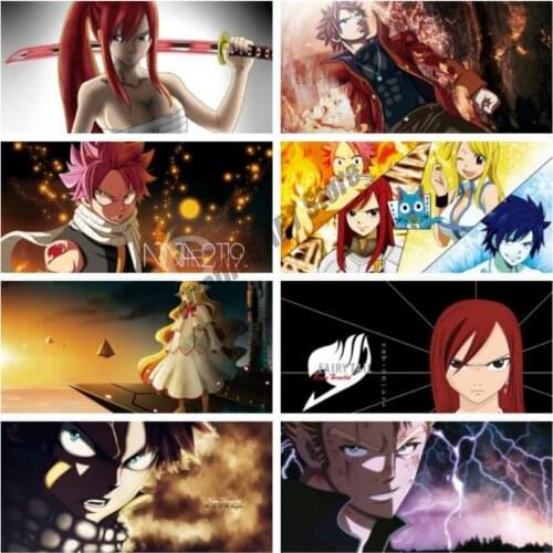 Canvas Painting Wall Art Cartoon Anime Fairy Tail Nordic Posters and Prints Room Decoration Pictures for Living Home Decor