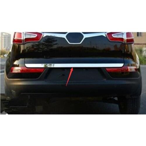 Tailgate Rear Door Bottom Cover Molding Trim Stainless Steel back door trim car Accessories for Kia SportageR 2011-2016