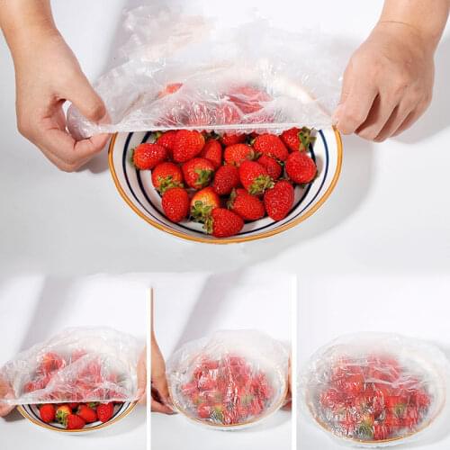 100 Pieces of Disposable Fresh-keeping Cover Refrigerator Food Odor-proof Cling Film Cover Food Cover Cover Kitchen Meal Cover