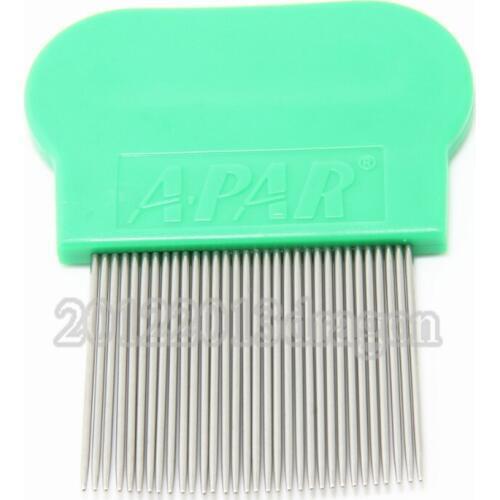 Wholesale in stock 10PCS Terminator Lice Comb Nit Free Kids Hair Rid Headlice stainless steel Metal Teeth color green