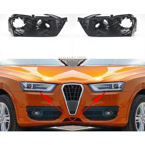 Headlight Base For Audi Q3 2012~2015 Headlamp House Car Rear Base Front Auto Headlight Back House