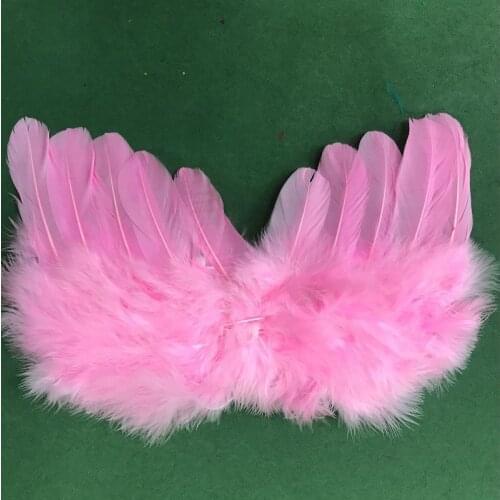 Fairy Angel Wings Newborn Photography Baby Photo Props Handmade Costumes Infant Fur Wings Dog Cat Pet Wear birthday
