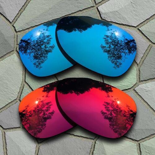 Sky Blue&Violet Red Sunglasses Polarized Replacement Lenses for Oakley Felon