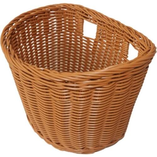 Bicycle Baskets Hand Woven Children Bicycle Basket Wicker Basket Balance Car Baskets Storage Container Bicycle Accessories