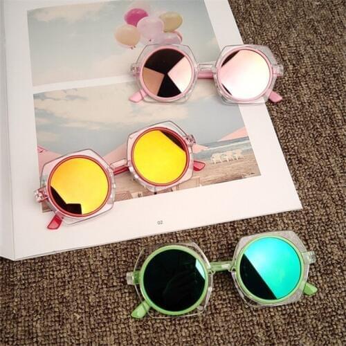 Retro Vintage Kids Oversized Sunglass UV400 Brand Designer 2019 Childrens Mirror Sun Glass Luxury Shades Baby Boy Girl Sunglass