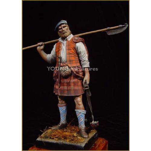 1/20, Highland Clansman 1746 Resin kit Figure GK Historical themes Uncoated No colour