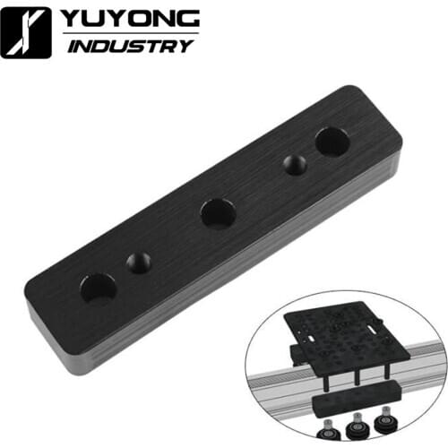 2pcs/lot Retail precise black anodized Al6063-T6 v-slot spacer block on V-slot OX CNC C-beam