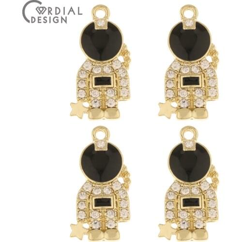 Cordial Design 50Pcs 12*23MM Jewelry Accessories/Rhinestone Pendants/Hand Made/Boy Shape/Jewelry Findings Components/DIY Charms