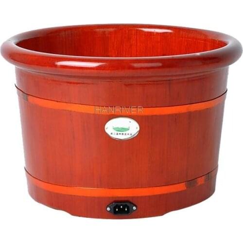 Barrel automatic heating massage foot bath barrels foot massage basin washing footbath deep barrel bubble footbath heat