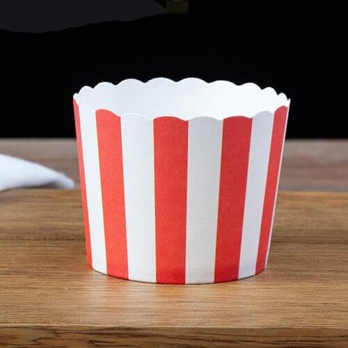 50pcs Colorful Striped Red blue Yellow Cupcake Wrapper Paper Cake Case Baking Cups Liner Muffin Kitchen Baking White Dots