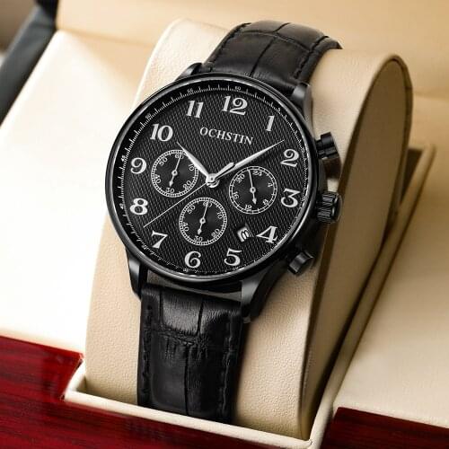 OCHSTIN Top Brand Luxury Mens Quartz Watch Men 30ATM Waterproof Date Clock Sport Watches Fashion Wristwatch Relogio Masculino