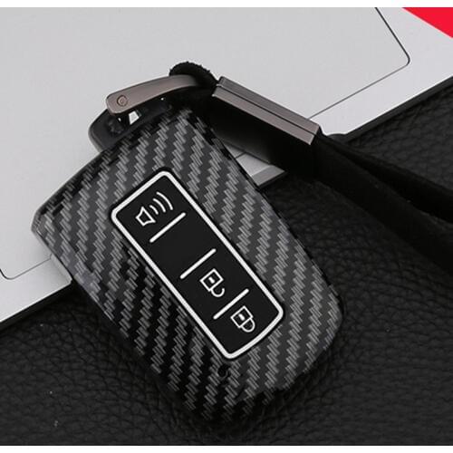Carbon fieber Car Key Case For Toyota Auris Camry RAV4 Avalon Yaris Verso 2012-2018 2 Buttons Keyless Remote Fob Protector Cover
