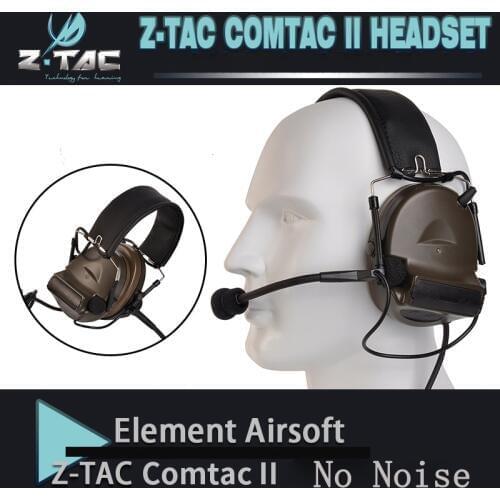 Z-TAC Tactical COMTAC II Peltor Earphone Noise-free Shock Absorption Function 2019 HOT New Version Z151