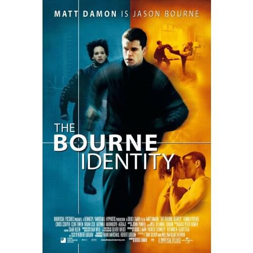 THE BOURNE IDENTITY MOVIE Art print Silk poster Home Wall Decor
