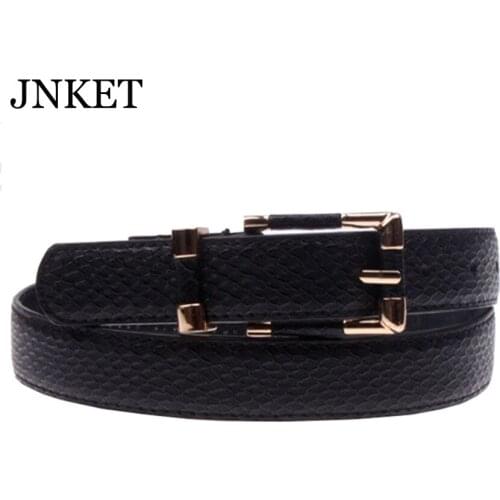 JNKET New Fashion Women Waist Belt PU Leather Belt Pin Buckle Belt Jeans Belt Ladies Leisure Cinturon