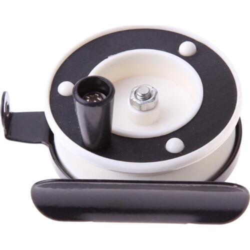 Lightweight Portable Ice Fishing Mini Pole Line Reel Rods Shrimp Metal Steel Fly Fishing Line Wheel Skillful Moulinet Peche