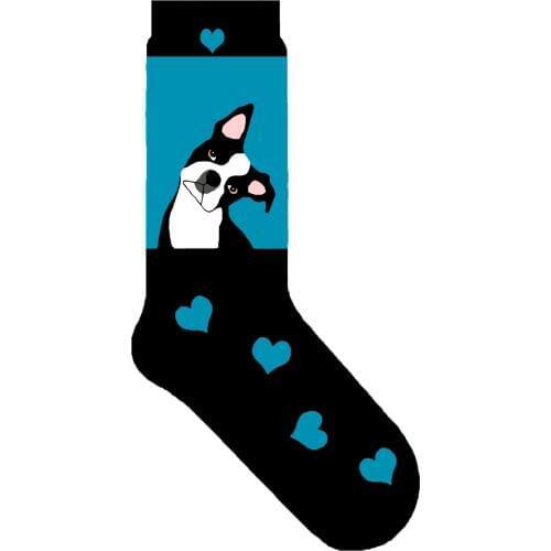 Boston terrier crew socks cute kawaii boston terrier puppy dog lover gift creative pup present fun socks 50pair/lot 7F5-X