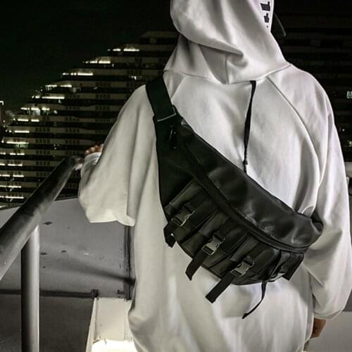 Fashion Waist Bag Men Waterproof Fashion Large Chest Pack Outdoor Sport Crossbody Bag Casual Multi-pocket Travel Male Belt Bag