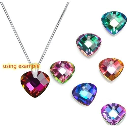 Fashion 14MM Crystal Glass Faced Shell Loose Beads Accessory For DIY Necklace/Earring/Bracelet Jewelery Making 10pcs y1559