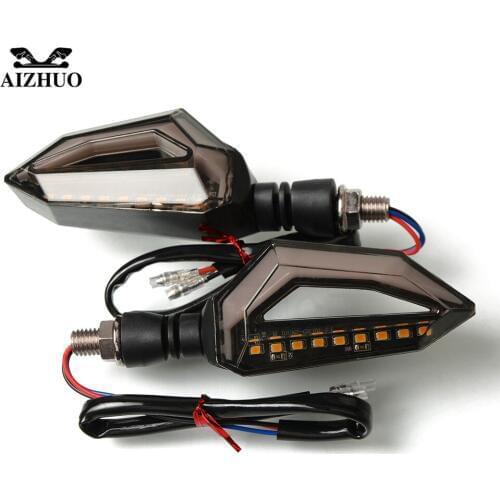 Motorcycle Turn Signal Light Indicators Amber Light LED Blinkers For honda X-11 CBR250R VFR 1200 ST 1300 Black SpiRit NC750