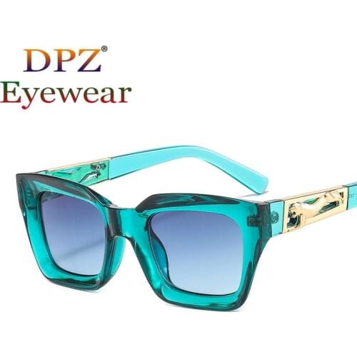 2021 New luxury decorative square frame men and women modern sunglasses fashion trend brand design sunglasses Oculos De Sol