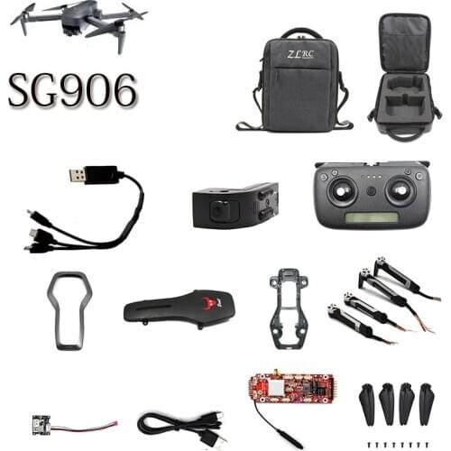 Original SG-906 SG906 RC Drone Quadcopter Spare Parts motor arm set blades body shell GPS module Receiving board camera control