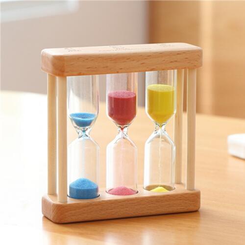 DIY Birthday Gift Sand timer 1/2/3 minutes Japan style Wooden hourglass 1/3/5 minutes Creative decoration timer on desktop