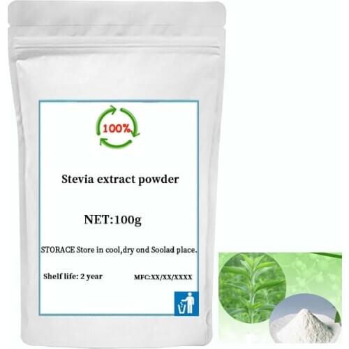 Stevia extract powder 98% RA, sweetener, free shipping