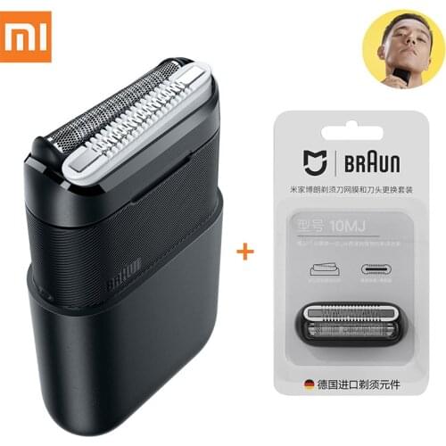 Xiaomi Mijia Braun Portable Electric Shaver Independent Floating Blades Germany Bionic Knife Net IPX7 Waterproof 7200 rpm Motor