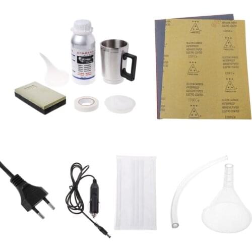 Car Headlight Glass Refurbishment Tool Kit Hydrophobic Coating Scratch Repair EU Plug