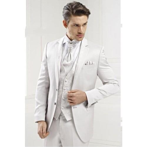 High Quality Mens Suits Groomsmen Groom Tuxedos Wedding Best Man Suit Blazer (Jacket+Pants+Vest+Tie) NO:222