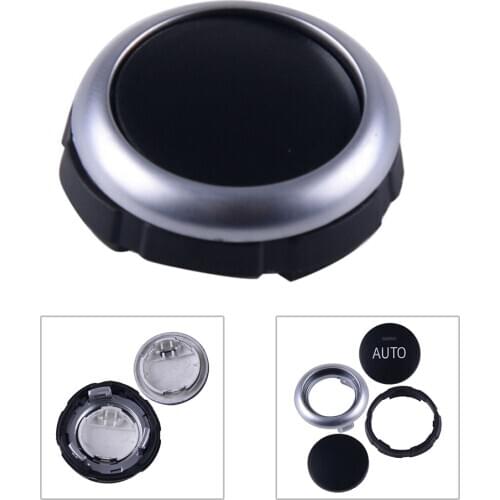 Parts Control Button Knob Accessories Car Interior Black+Silver 61319393931
