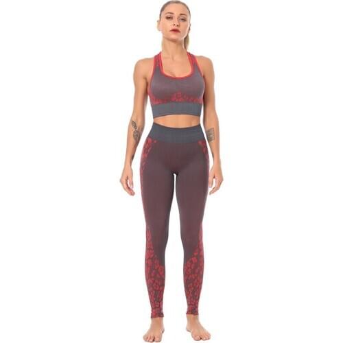 Women High Impact Quick Dry Activewear Seamless Fitness Gym Yoga Set