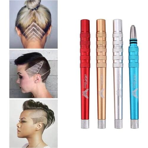 1Pcs Hairstyle Engraved Pen+20Pcs Blades Professional Hair Trimmers Hair Styling Eyebrows Shaving Salon DIY Hairstyle Accessory