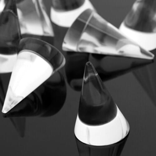 De Bijoux Wholesale 100pcs 25mm Clear Cone Ring Display Stand,Fashion Showcase Counter Jewelry Display