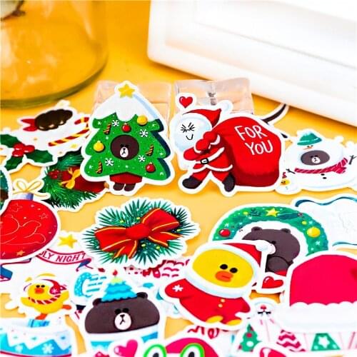 35Pcs/lot Star Christmas Mini Sticker japanese stationery Decoration DIY Scrapbooking Sticker Kawaii Diary Label Stickers