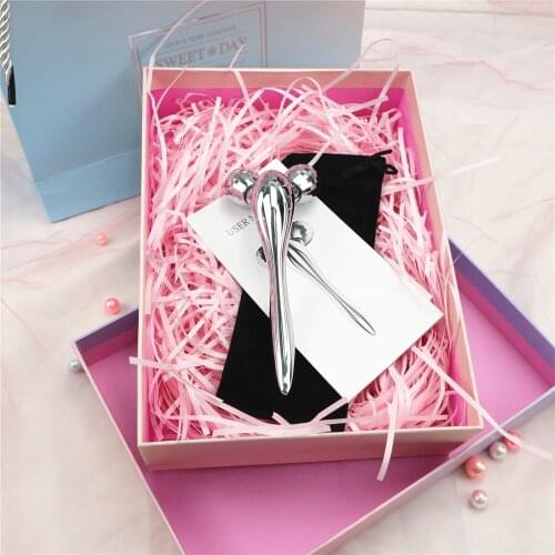 3D Massager Face Roller Face Gouache Scraper Custom Gift Box Birthday Gift Massager for Face Slimming Body Tools Anti Wrinkle