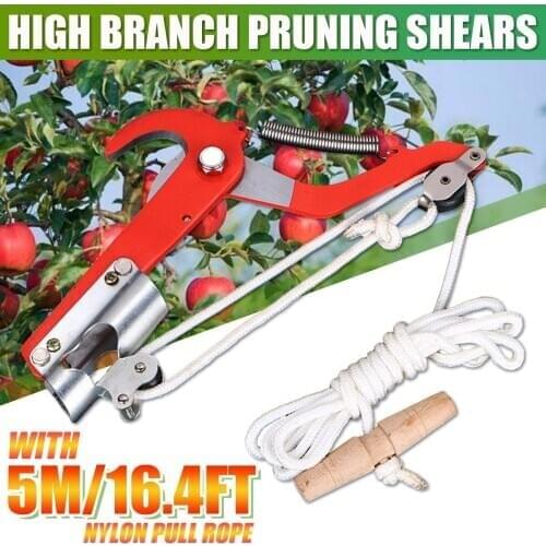 5M Telescopic Extendable High Reach Garden Tree Saw Branch Pruner Cut Lopper