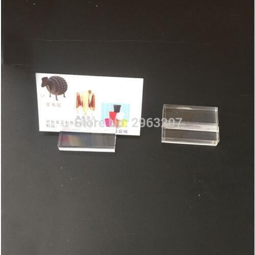 Acrylic Wedding Party Reception Place Card Holder Stand Number Name Table Menu Picture Photo Clip Card Holder QW7150