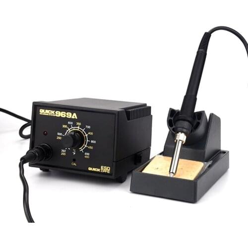 Antistatic Temperature Control Adjustable Electricity Soldering Iron QUICK969A 60W For Phone Repair Welding Soldering Station
