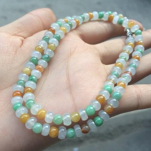 Genunine Myanmar green jade bracelet for women men jadeite 5mm 108 beads bracelets women bracelet natural jade stone jade bangle