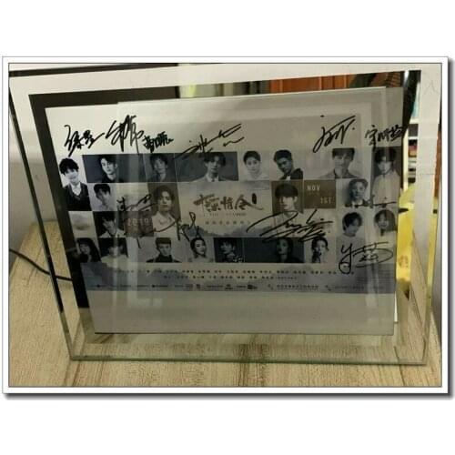 Chen Qing Ling YIBO Xiao Zhan autographed group photo poster The Untamed 8*10 122019B