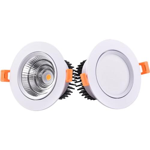 1PCS high power aluminum led cob dimmable ceiling light AC110V-230V 7W 12W 16w 20W square cob led downlight(CE&ROHS)
